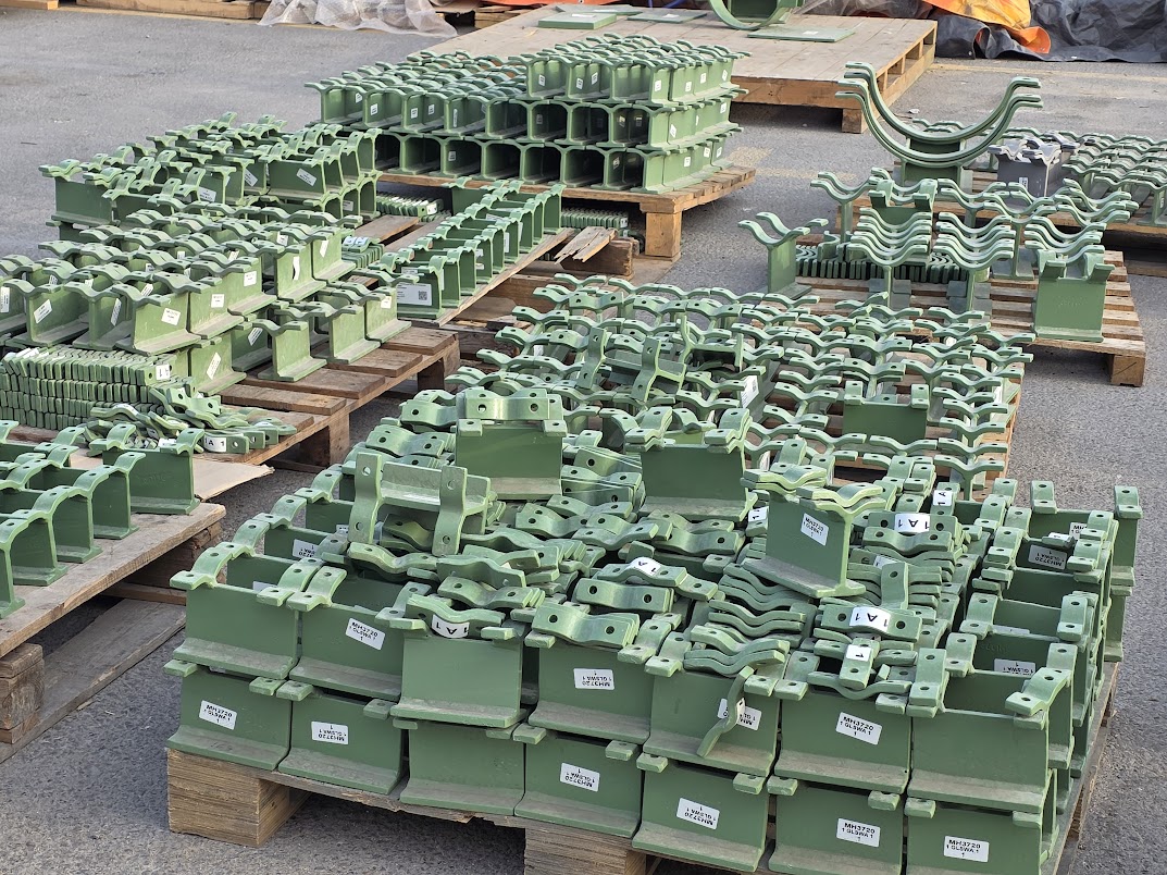 Industrial material laydown area